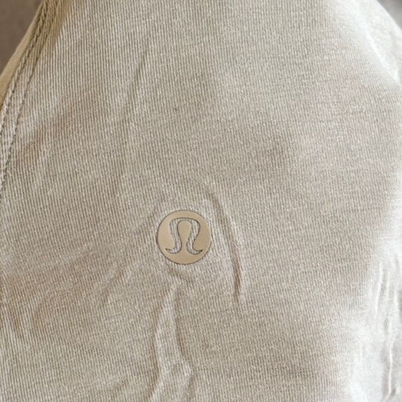 Lululemon All Yours Tee Dress - Size 4, Trench (Beige) Color, Pima Cotton Blend - Picture 5 of 6